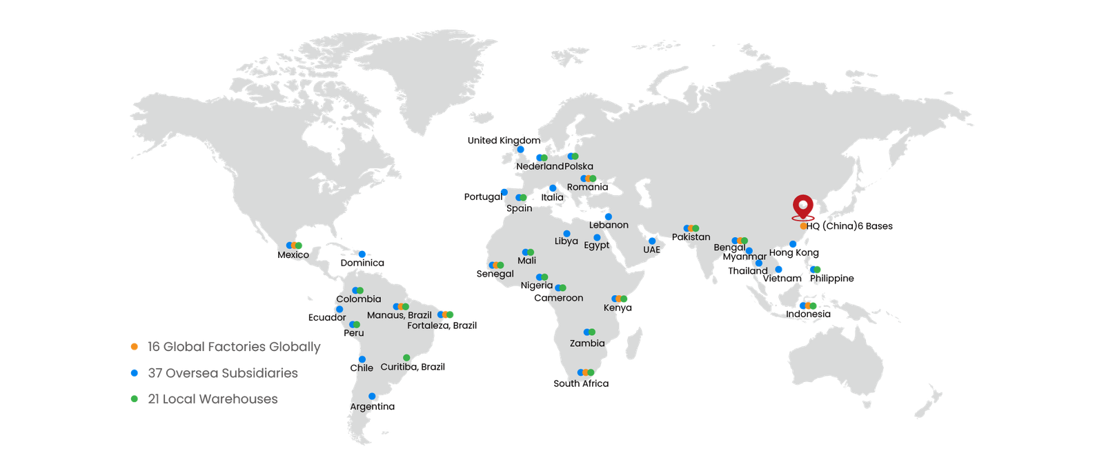 hexing global maps